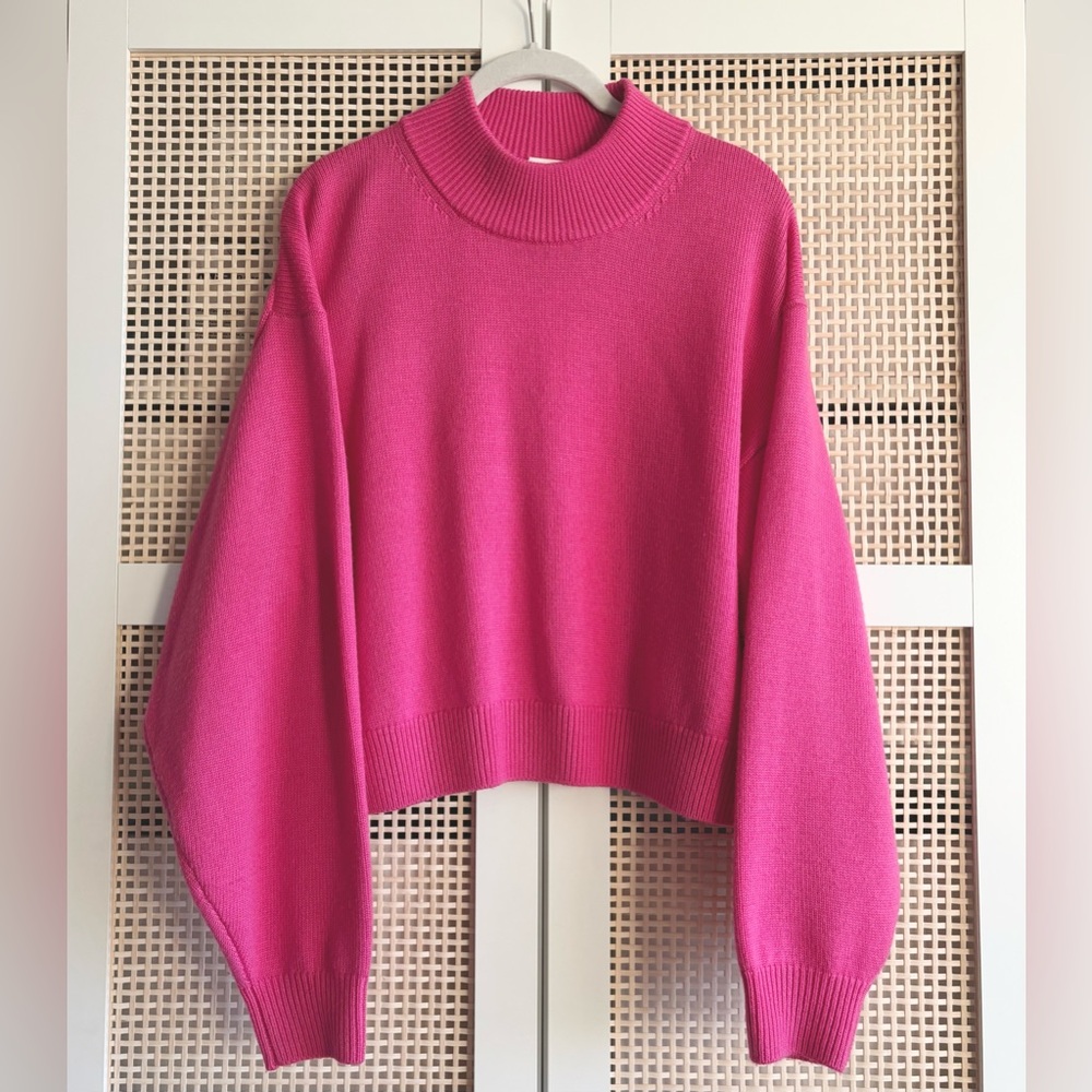 Wilfred Free Harper Sweater Vital Pink | Merino Blend | Size M